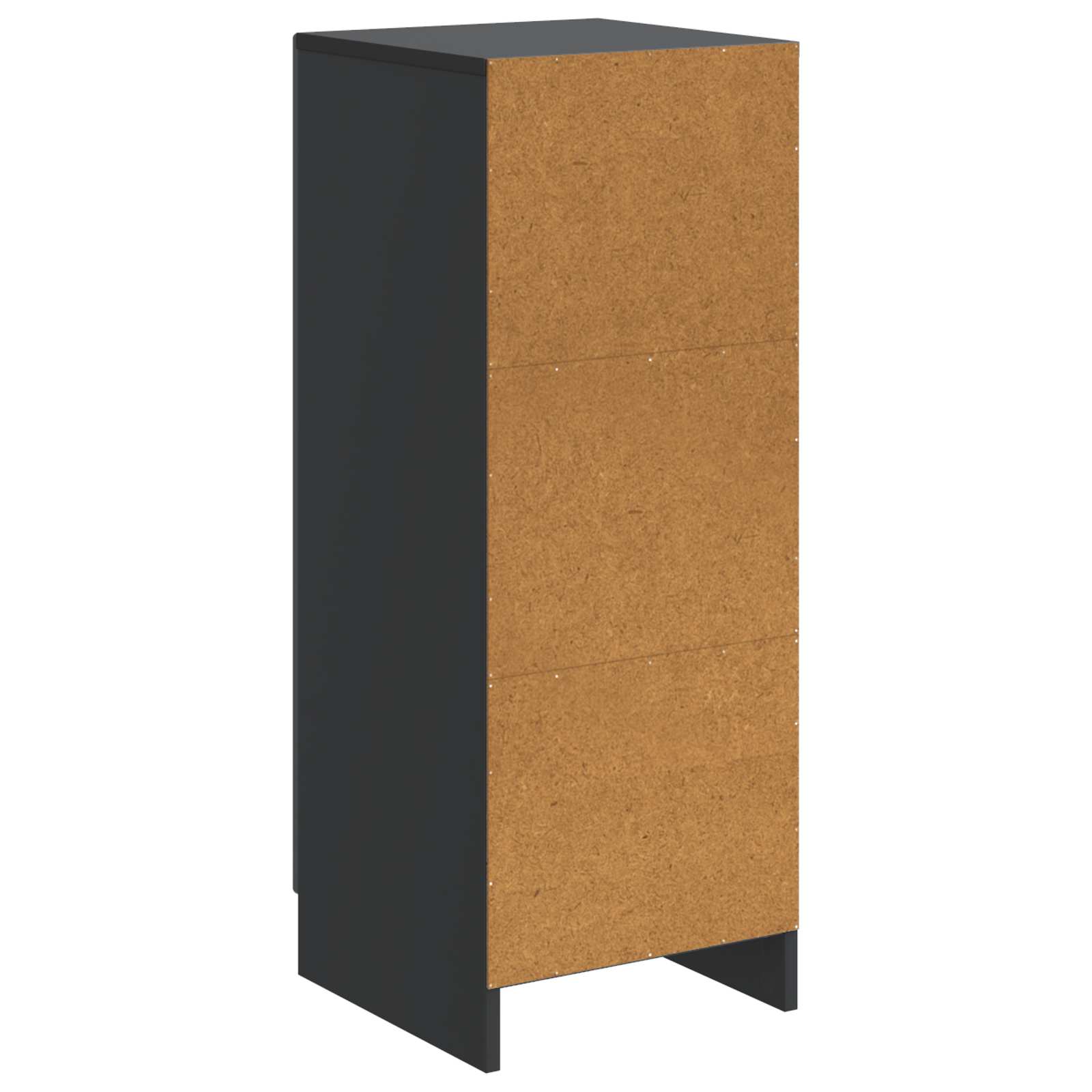vidaXL Bufet Czarny 33 x 34,5 x 87 cm Drewno inżynieryjne