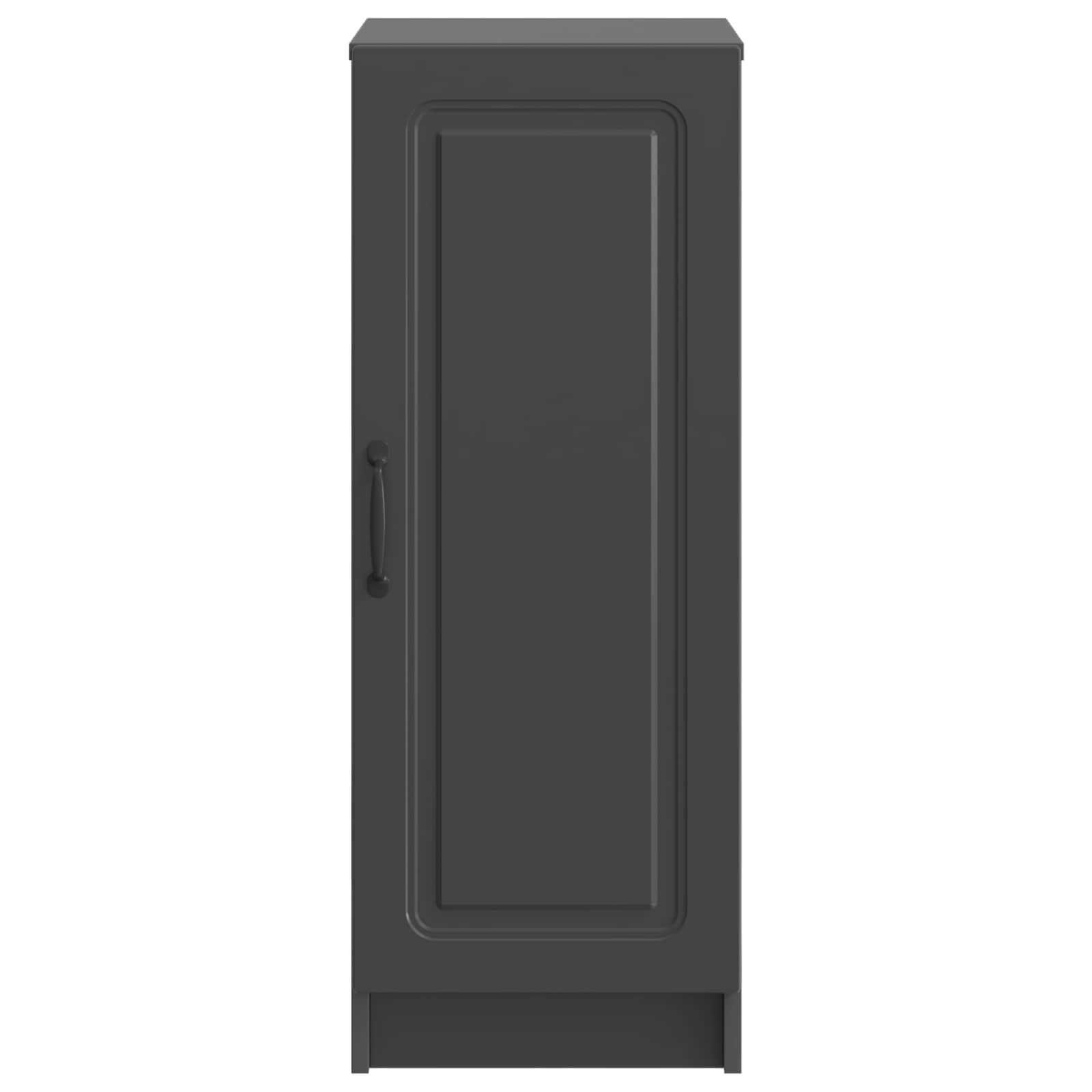 vidaXL Bufet Czarny 33 x 34,5 x 87 cm Drewno inżynieryjne