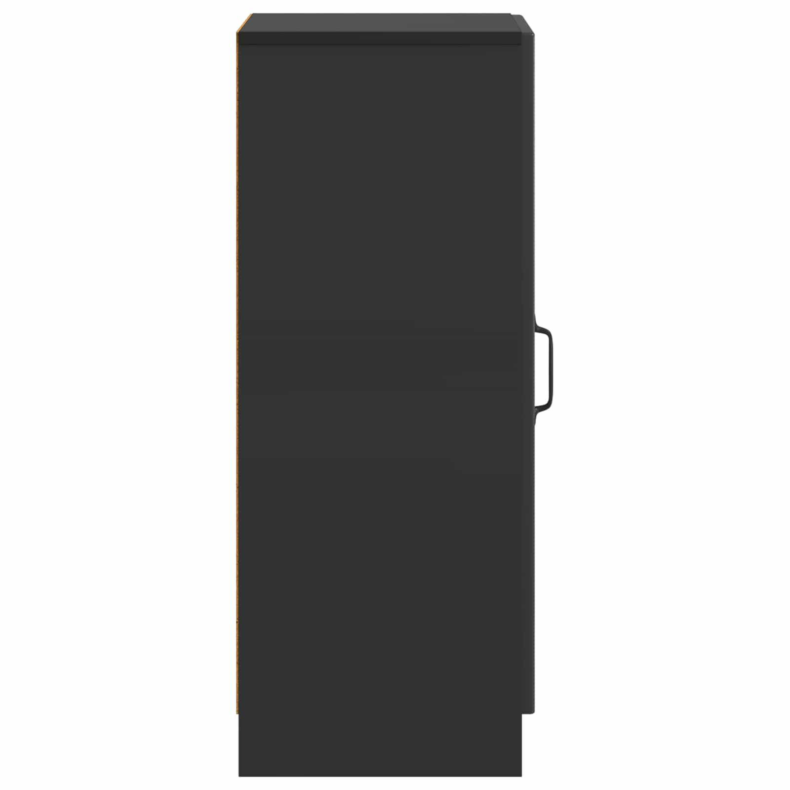 vidaXL Bufet Czarny 33 x 34,5 x 87 cm Drewno inżynieryjne