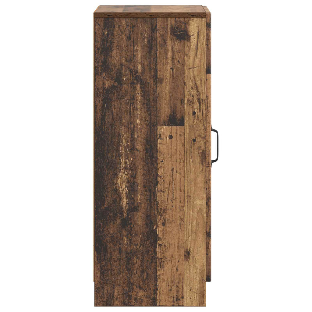 vidaXL Bufet Stare drewno 33 x 34,5 x 87 cm Drewno inżynieryjne