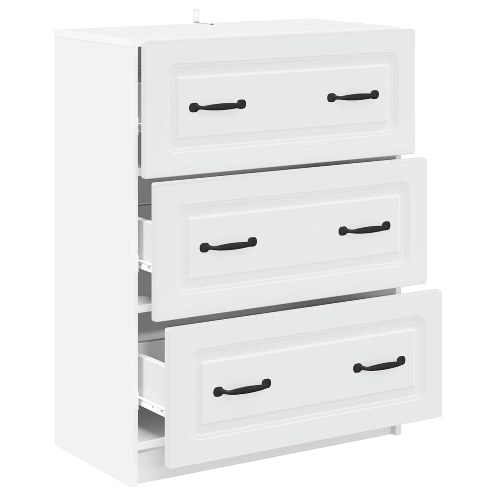 vidaXL Szafka z Szufladami Biały 66 x 34,5 x 87 cm Drewno inżynieryjne