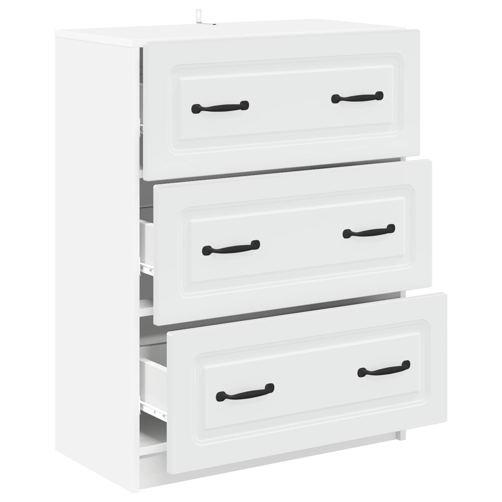 vidaXL Szafka z Szufladami Biały 66 x 34,5 x 87 cm Drewno inżynieryjne