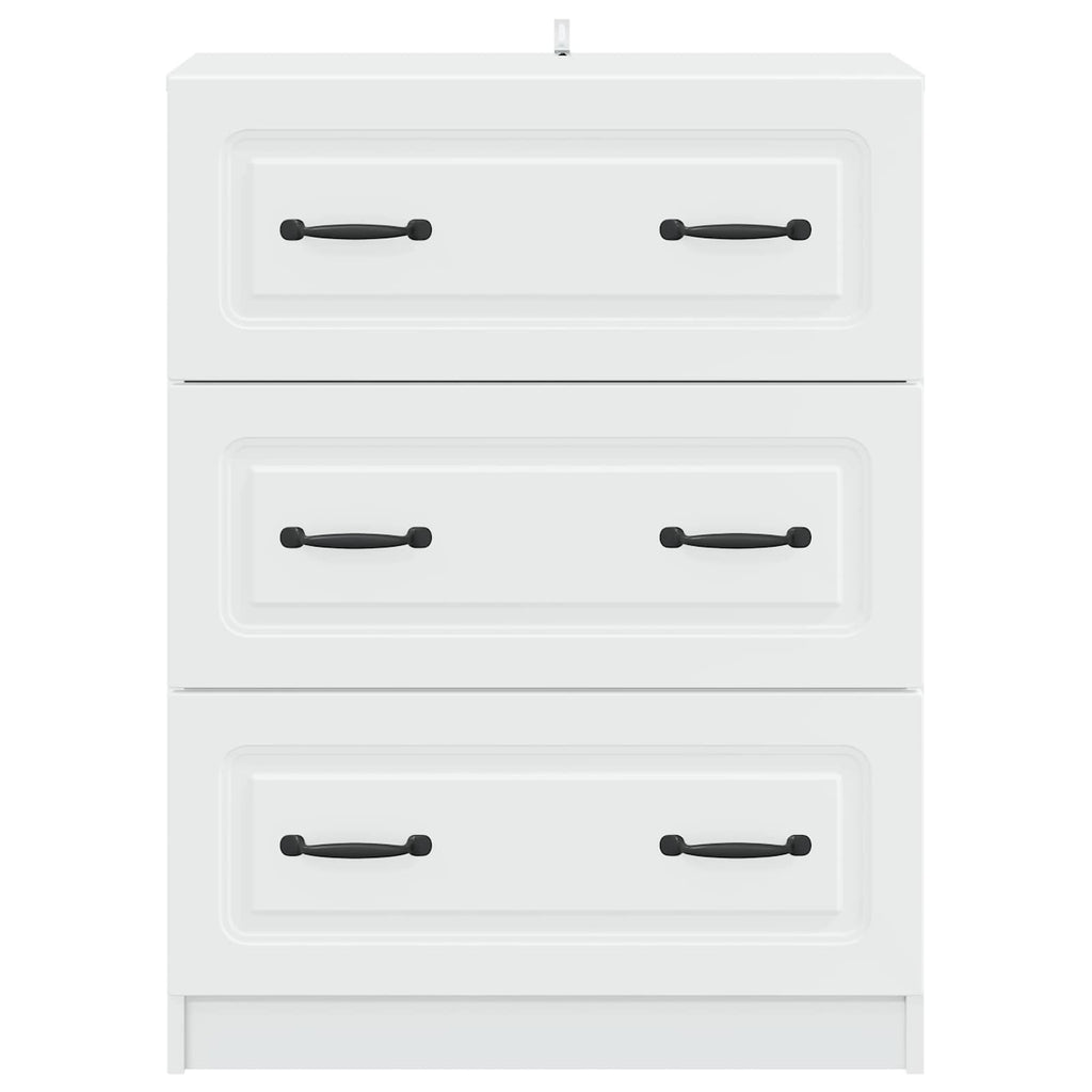 vidaXL Szafka z Szufladami Biały 66 x 34,5 x 87 cm Drewno inżynieryjne
