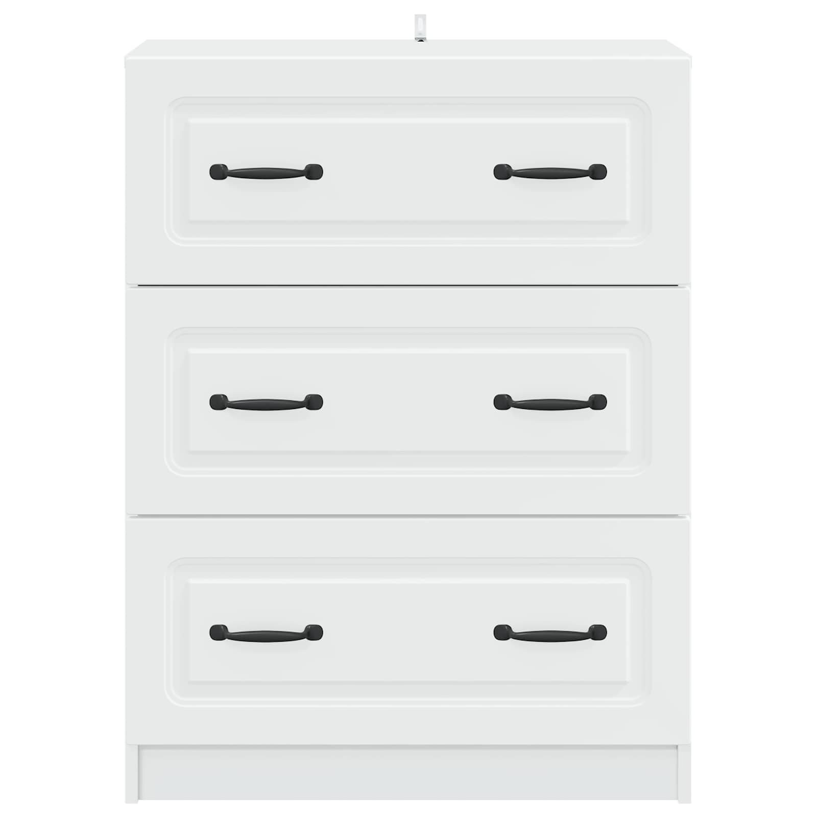 vidaXL Szafka z Szufladami Biały 66 x 34,5 x 87 cm Drewno inżynieryjne