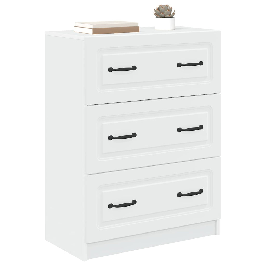 vidaXL Szafka z Szufladami Biały 66 x 34,5 x 87 cm Drewno inżynieryjne