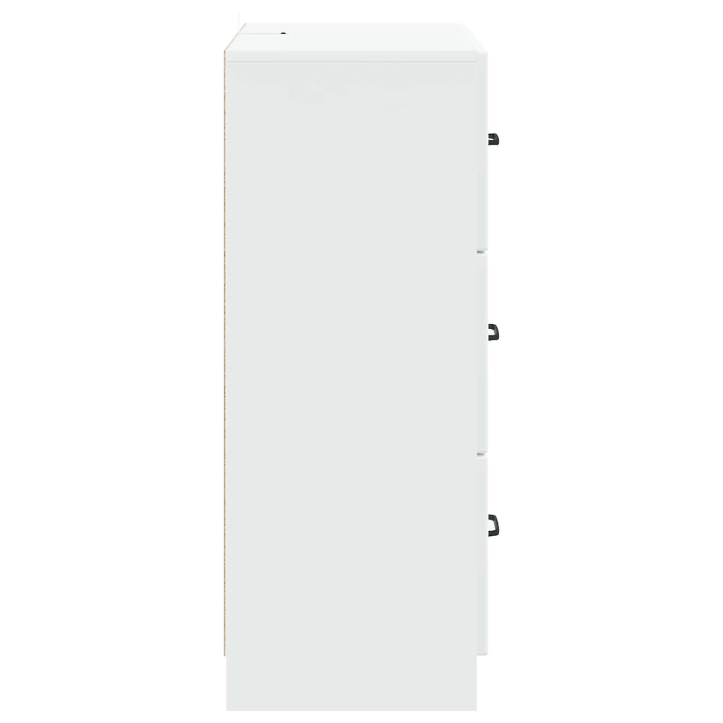 vidaXL Szafka z Szufladami Biały 66 x 34,5 x 87 cm Drewno inżynieryjne