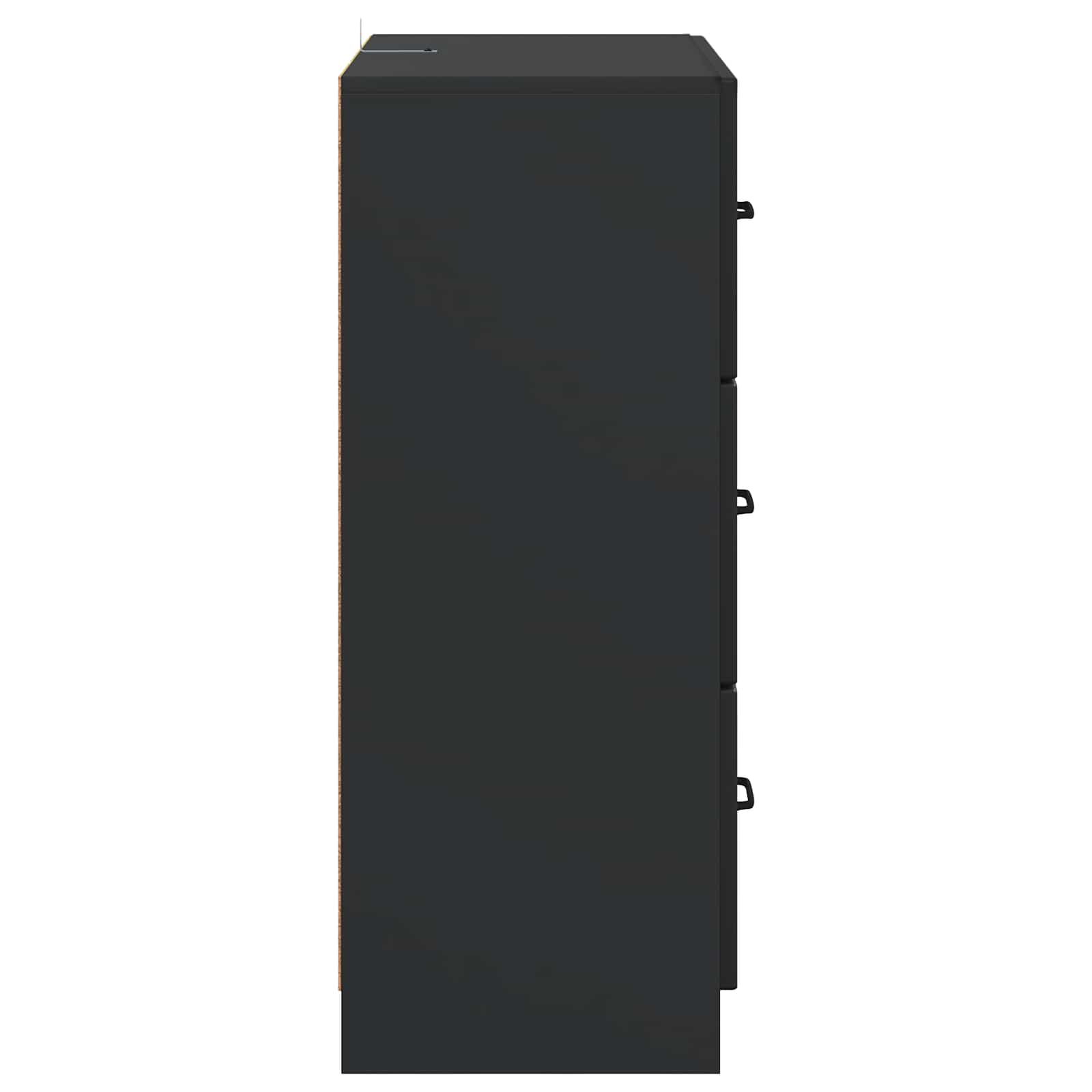 vidaXL Szafka z Szufladami Czarny 66 x 34,5 x 87 cm