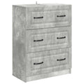 vidaXL Szafka z Szufladami Betonowy szary 66 x 34,5 x 87 cm