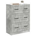 vidaXL Szafka z Szufladami Betonowy szary 66 x 34,5 x 87 cm