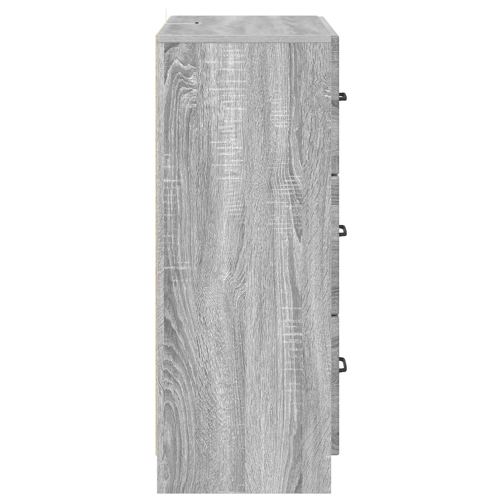 vidaXL Szafka z Szufladami Szary Sonoma 66 x 34,5 x 87 cm