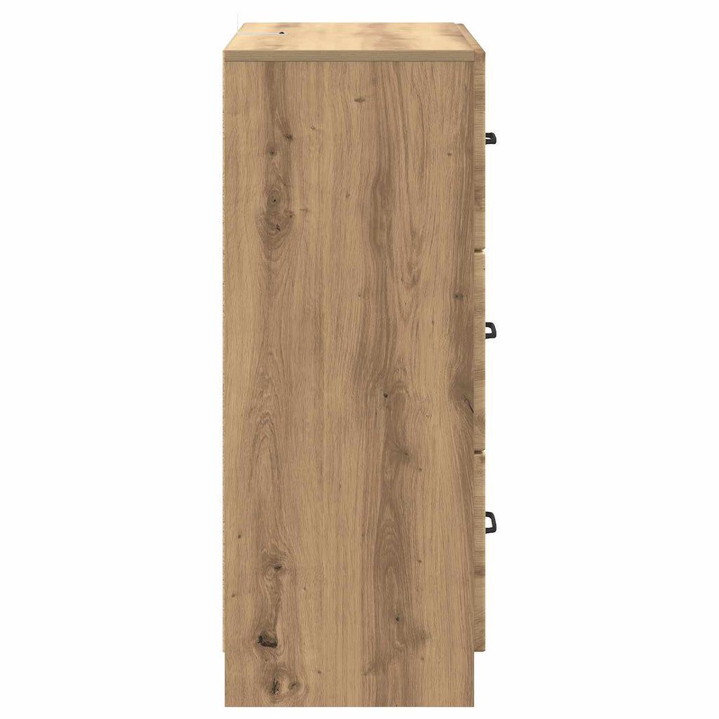 vidaXL Szafka z Szufladami Dąb artisan 66 x 34,5 x 87 cm