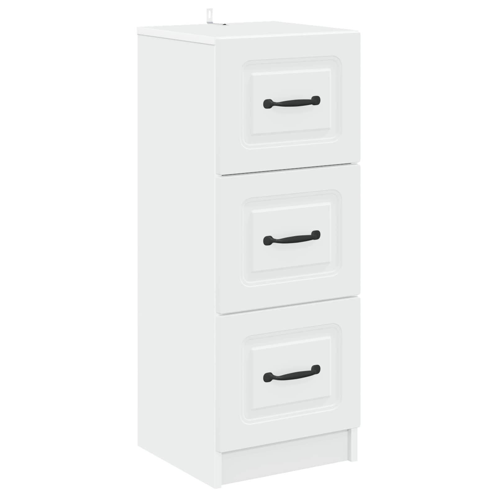 vidaXL Szafka z Szufladami Biały 33 x 34,5 x 87 cm Drewno inżynieryjne