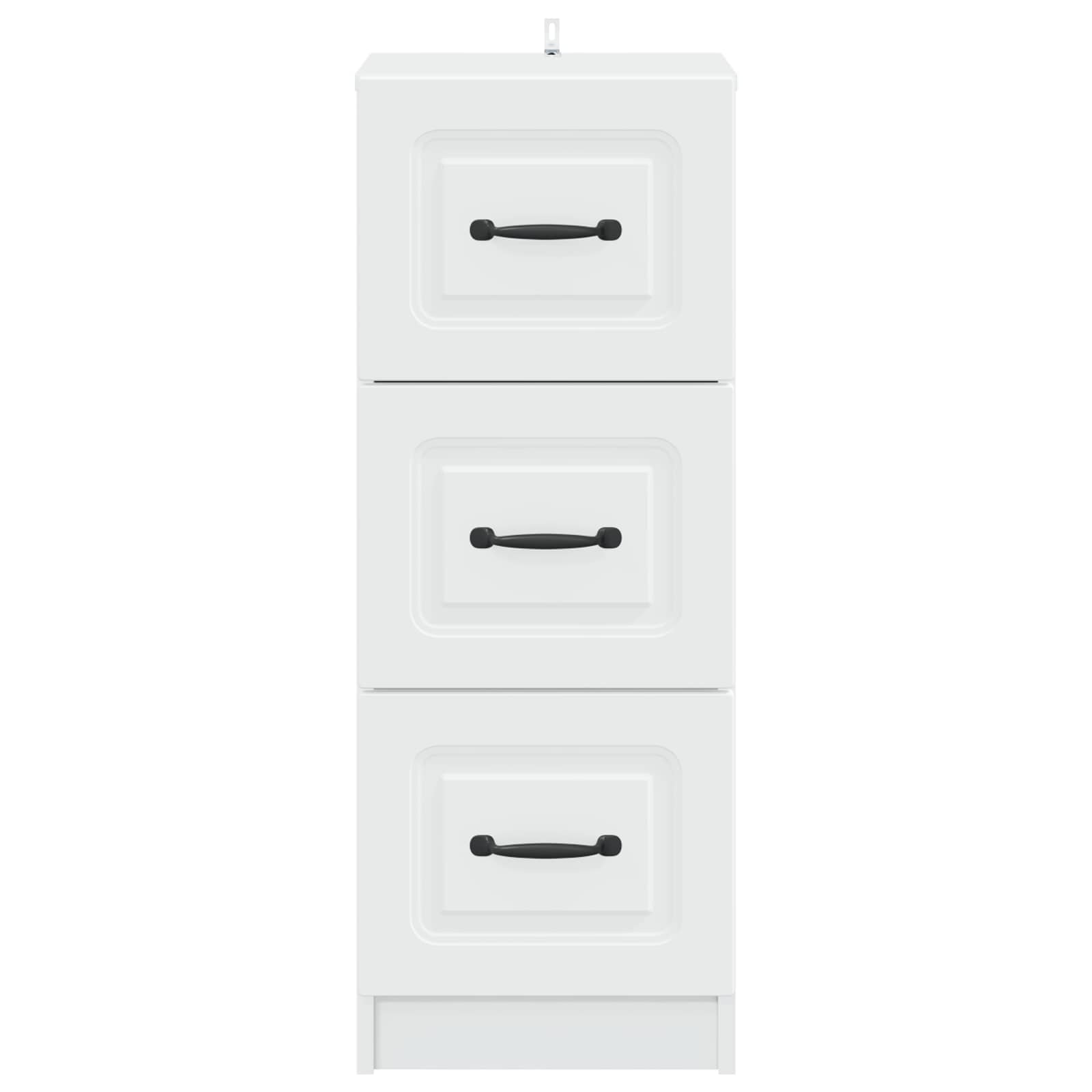 vidaXL Szafka z Szufladami Biały 33 x 34,5 x 87 cm Drewno inżynieryjne
