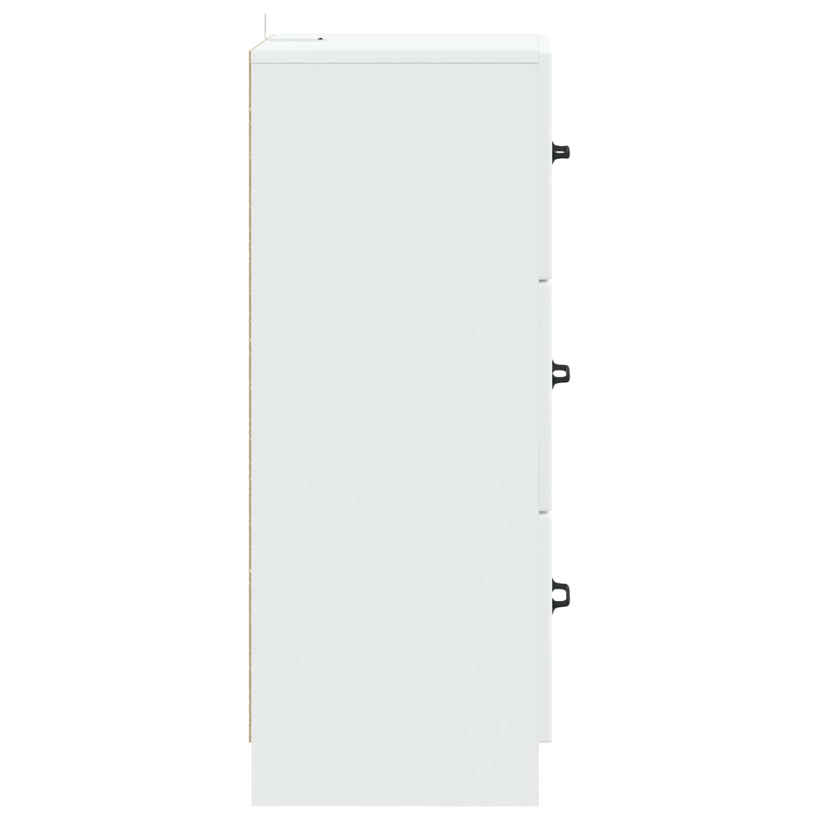 vidaXL Szafka z Szufladami Biały 33 x 34,5 x 87 cm Drewno inżynieryjne