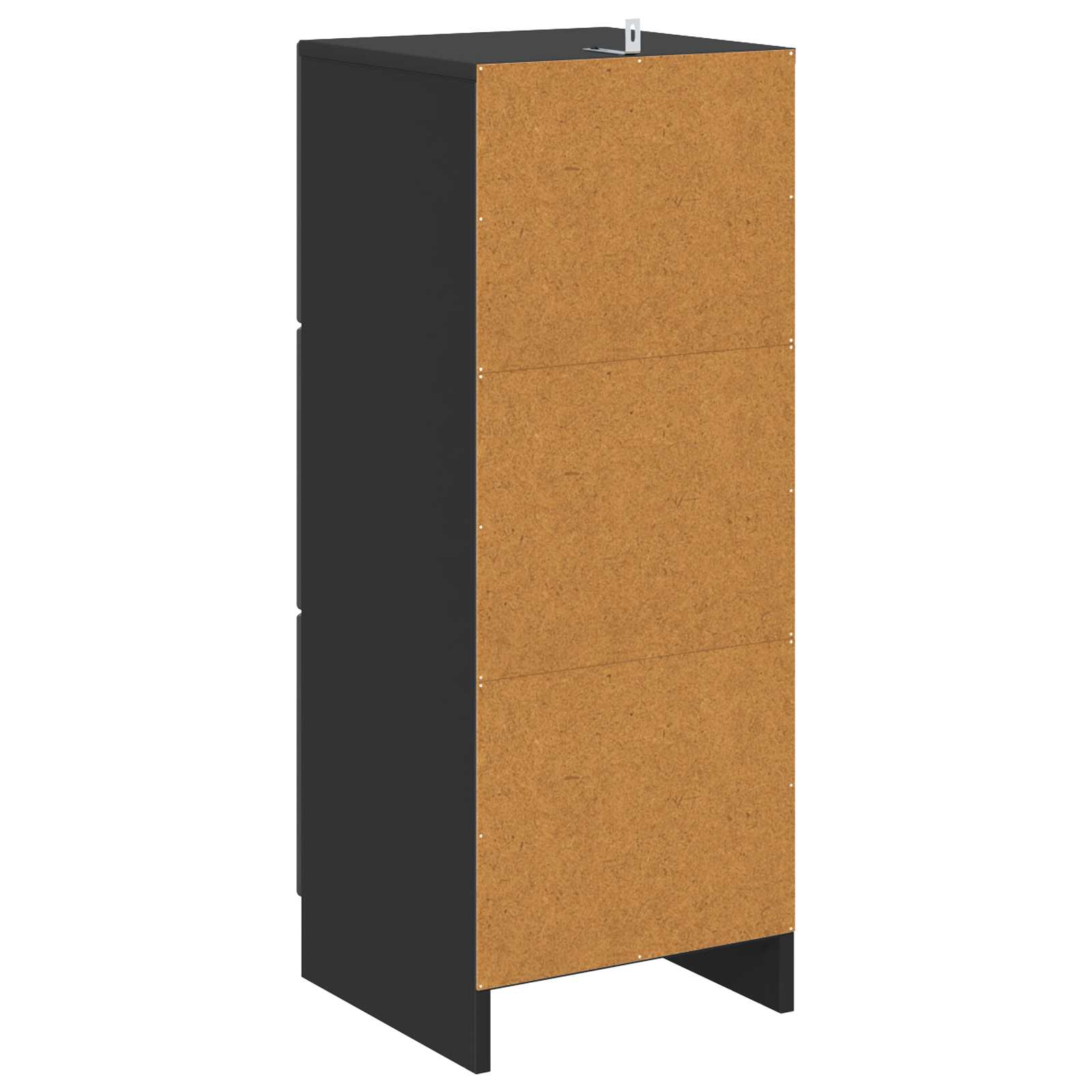 vidaXL Szafka z Szufladami Czarny 33 x 34,5 x 87 cm