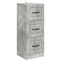 vidaXL Szafka z Szufladami Betonowy szary 33 x 34,5 x 87 cm