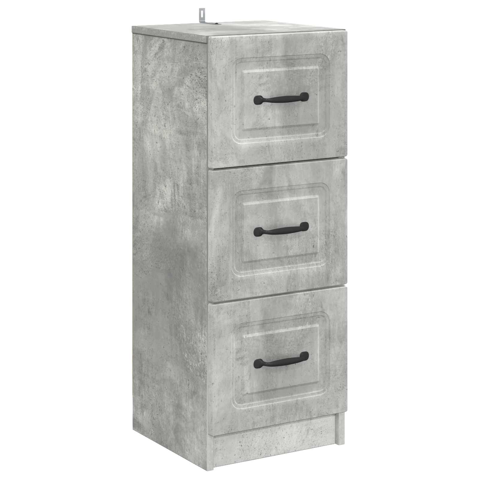 vidaXL Szafka z Szufladami Betonowy szary 33 x 34,5 x 87 cm
