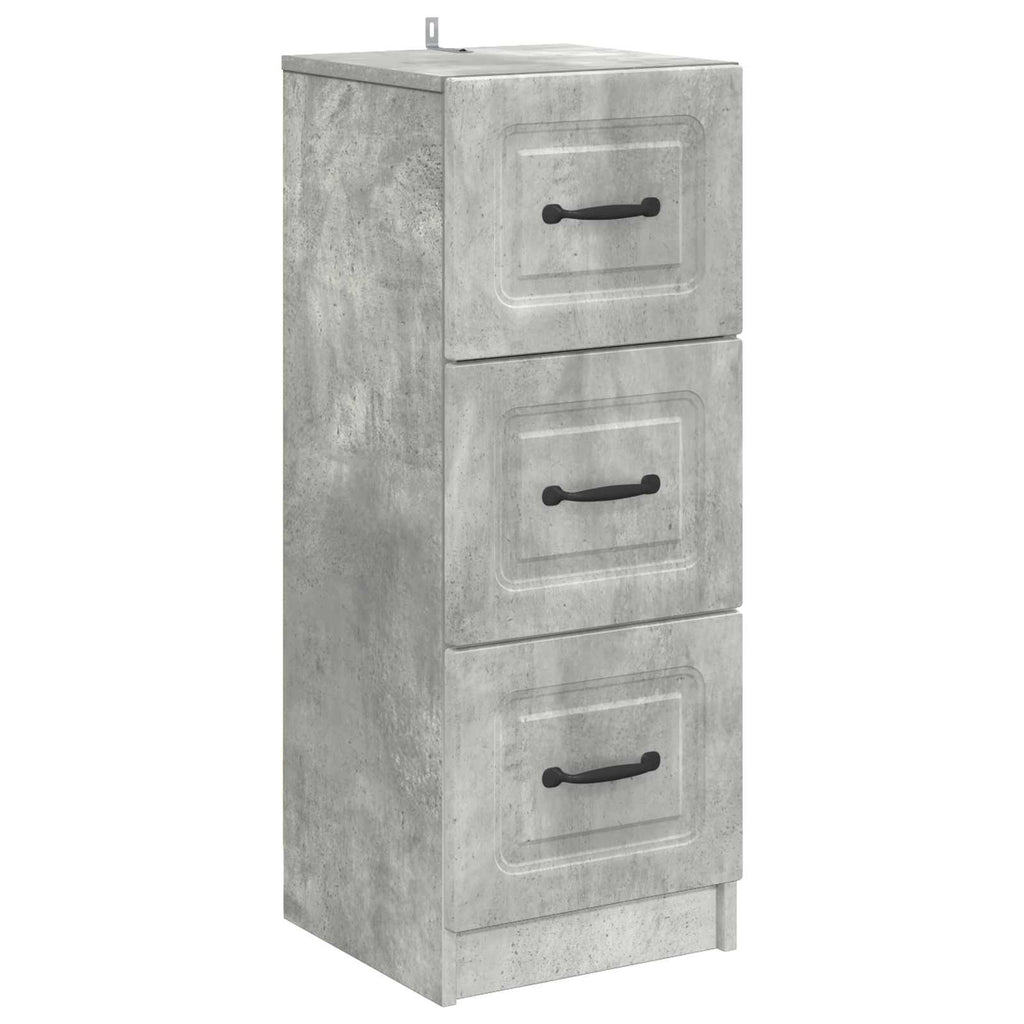 vidaXL Szafka z Szufladami Betonowy szary 33 x 34,5 x 87 cm