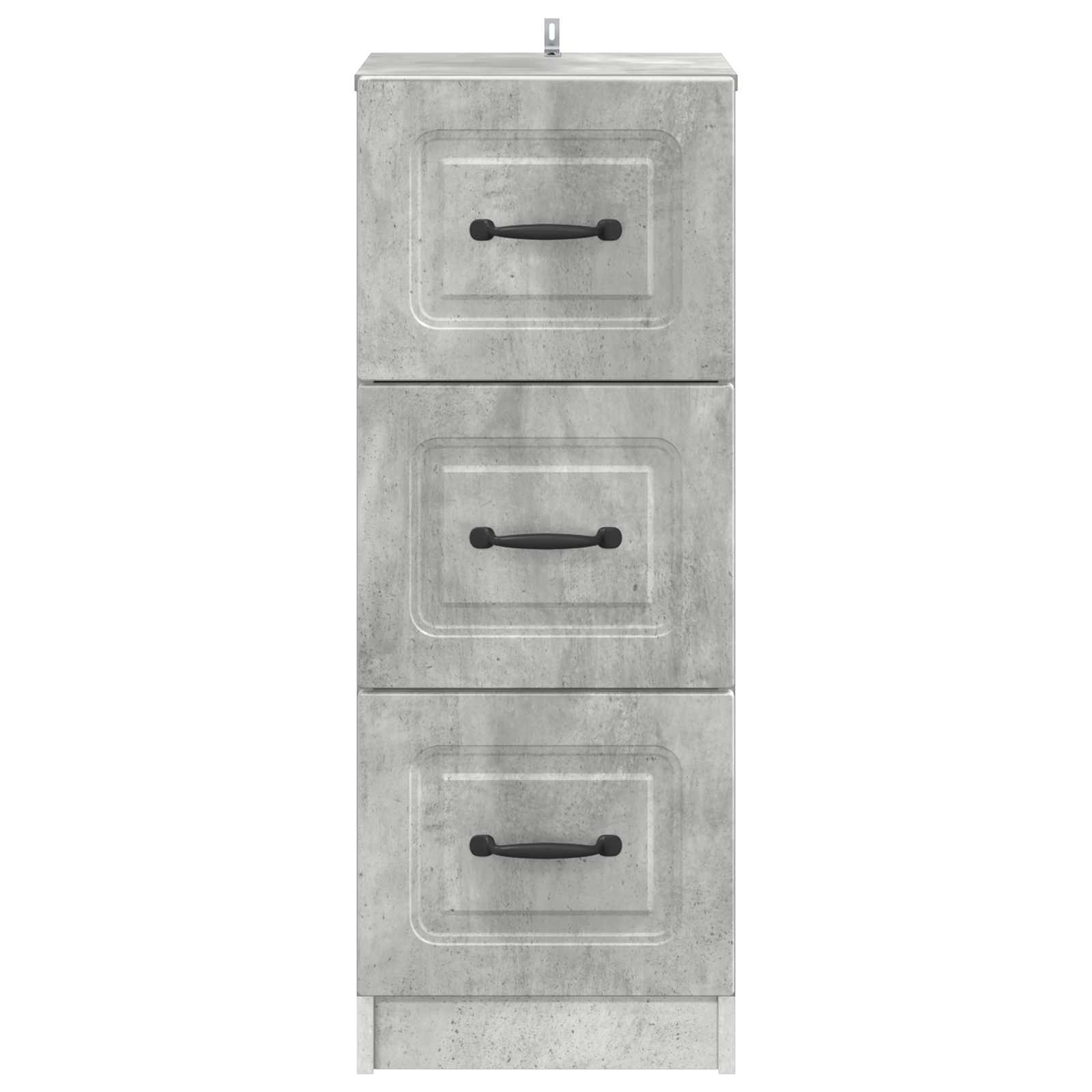 vidaXL Szafka z Szufladami Betonowy szary 33 x 34,5 x 87 cm