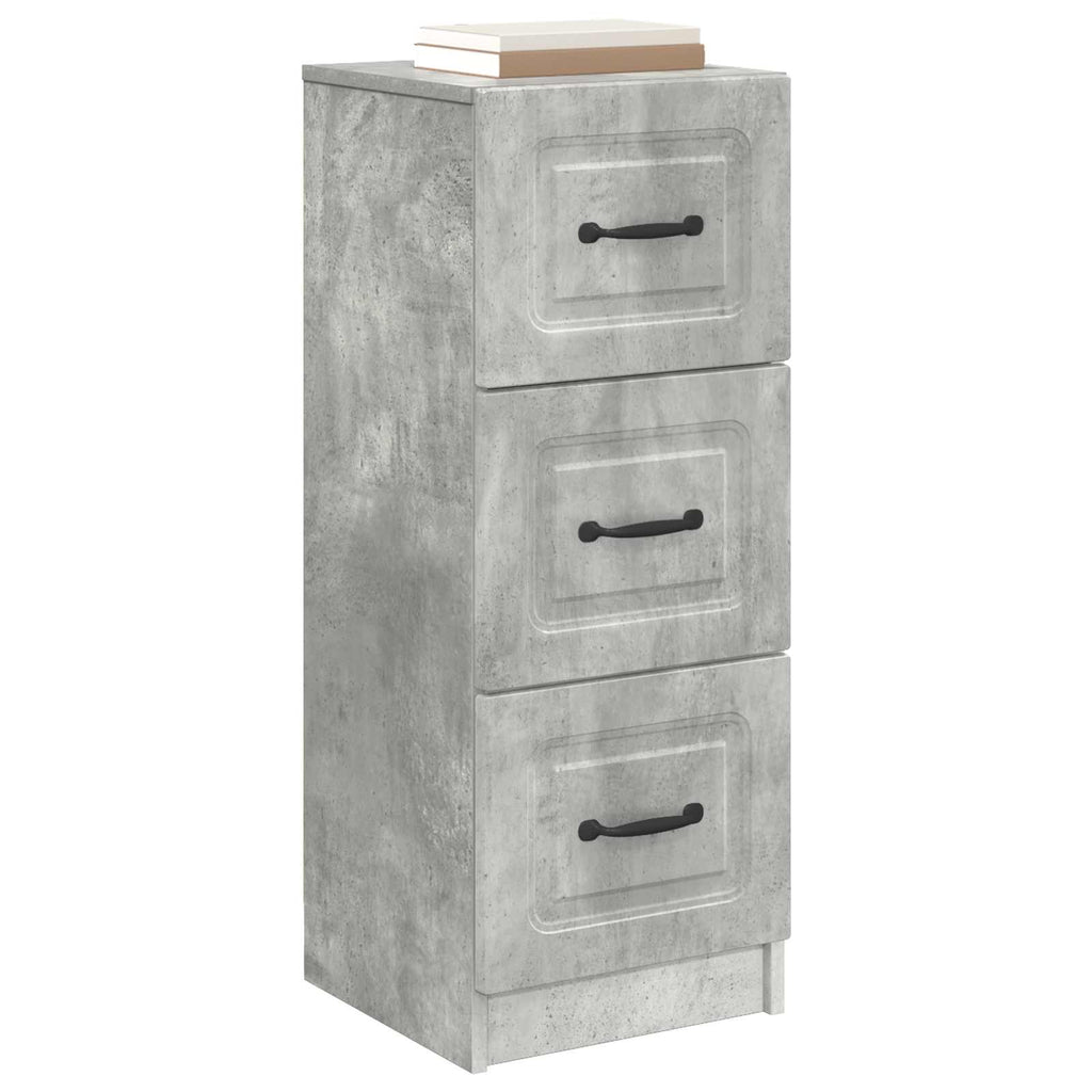 vidaXL Szafka z Szufladami Betonowy szary 33 x 34,5 x 87 cm