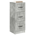 vidaXL Szafka z Szufladami Betonowy szary 33 x 34,5 x 87 cm