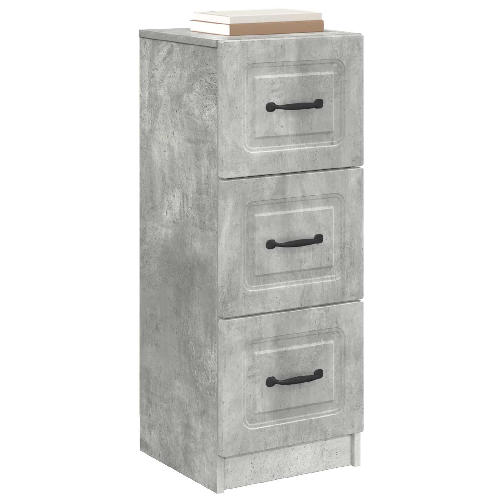vidaXL Szafka z Szufladami Betonowy szary 33 x 34,5 x 87 cm