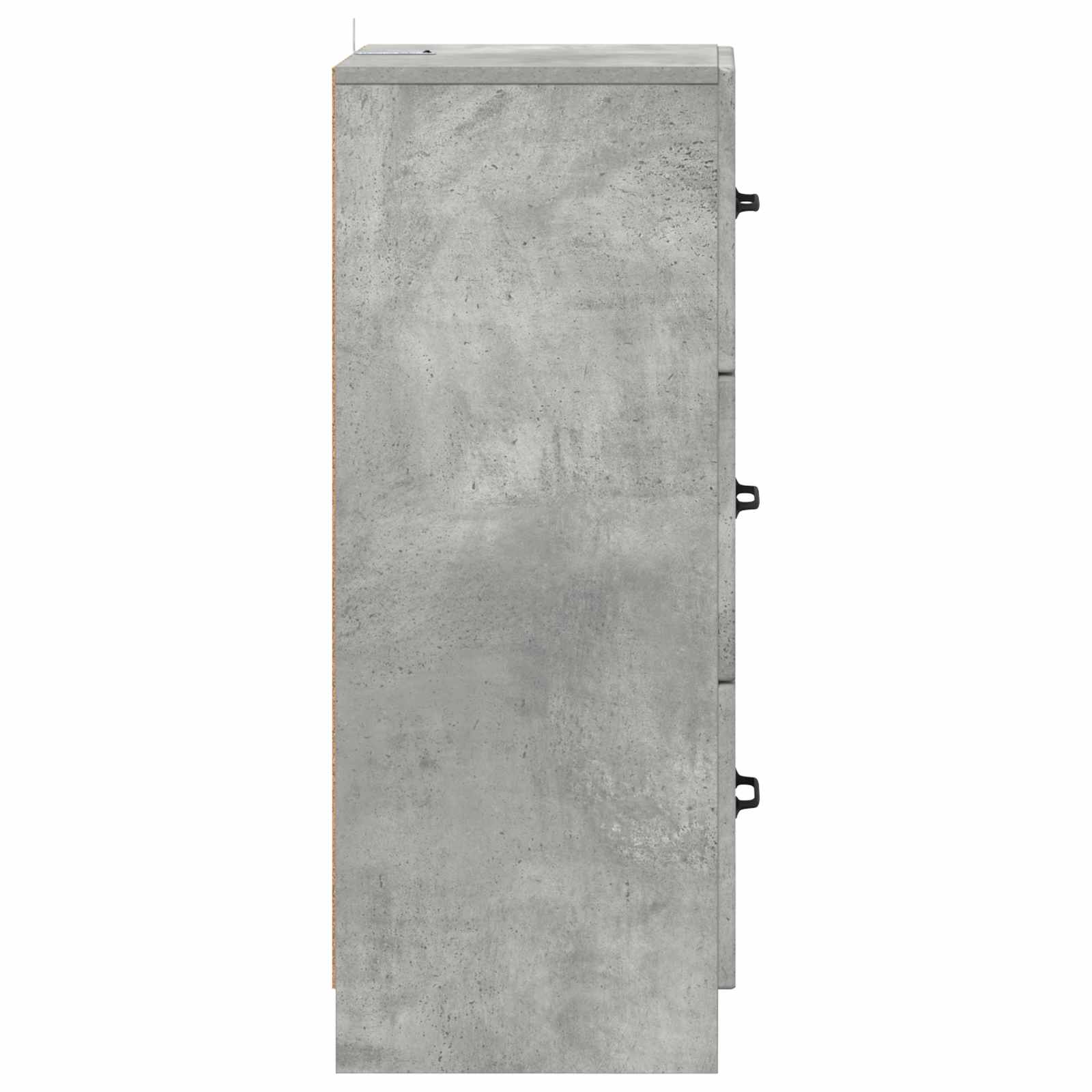 vidaXL Szafka z Szufladami Betonowy szary 33 x 34,5 x 87 cm