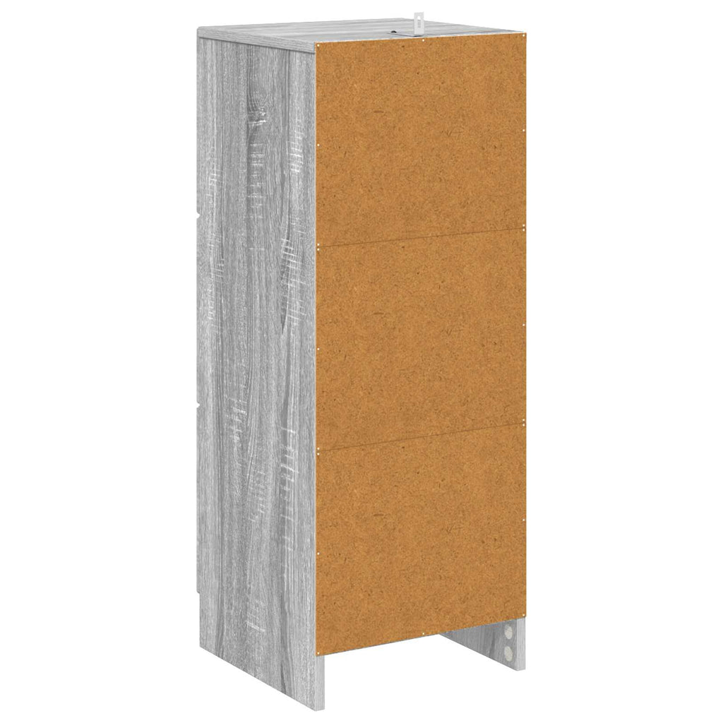 vidaXL Szafka z Szufladami Szary Sonoma 33 x 34,5 x 87 cm