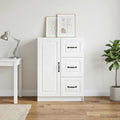vidaXL Bufet Biały 66 x 34,5 x 87 cm Drewno inżynieryjne