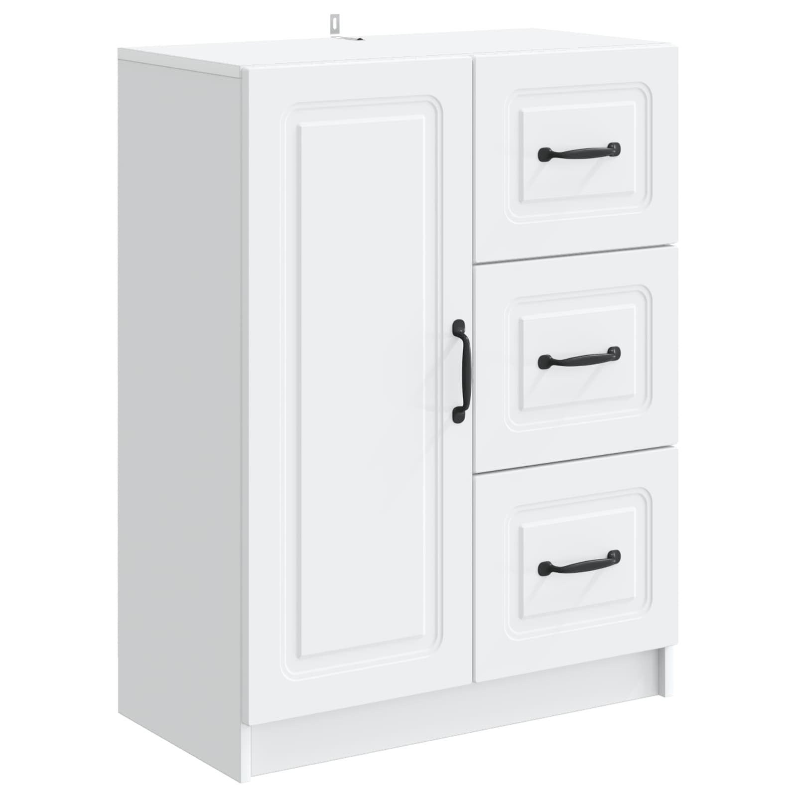 vidaXL Bufet Biały 66 x 34,5 x 87 cm Drewno inżynieryjne
