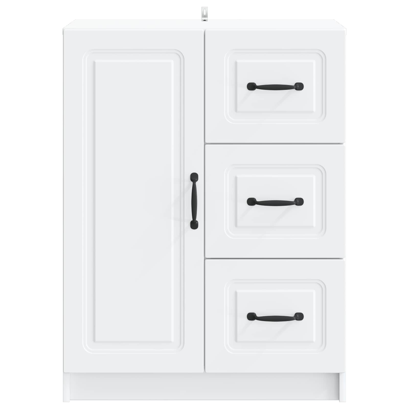 vidaXL Bufet Biały 66 x 34,5 x 87 cm Drewno inżynieryjne