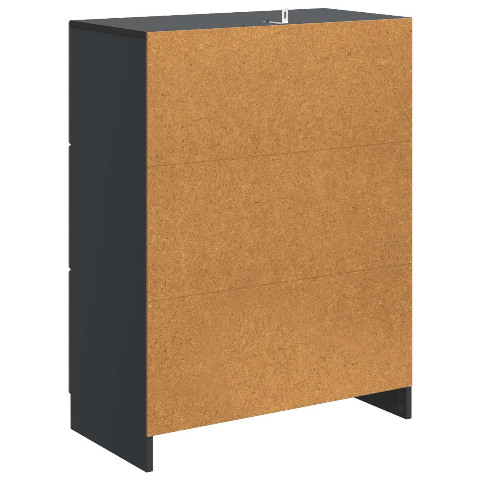 vidaXL Bufet z szufladą Czarny 66 x 34,5 x 87 cm Drewno inżynieryjne