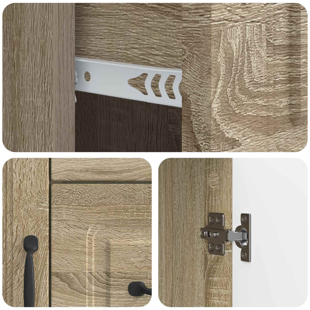 vidaXL Bufet dąb Sonoma 66 x 34,5 x 87 cm Drewno inżynieryjne