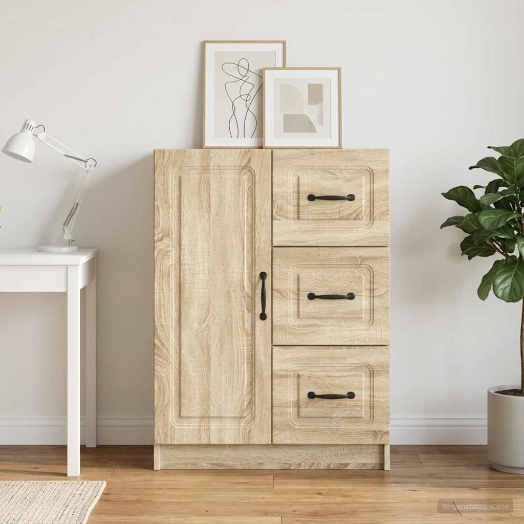 vidaXL Bufet dąb Sonoma 66 x 34,5 x 87 cm Drewno inżynieryjne