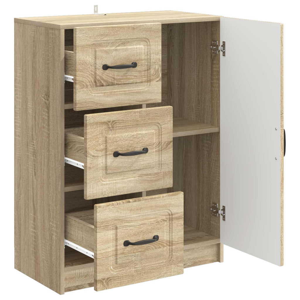 vidaXL Bufet dąb Sonoma 66 x 34,5 x 87 cm Drewno inżynieryjne