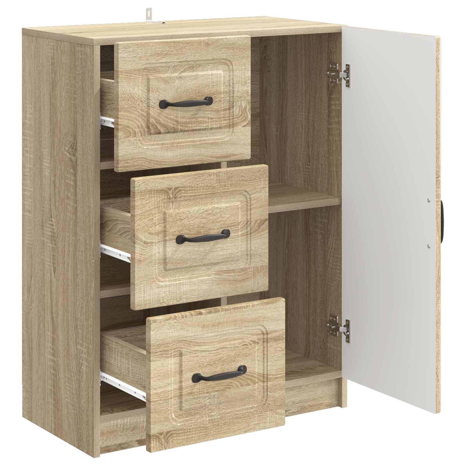 vidaXL Bufet dąb Sonoma 66 x 34,5 x 87 cm Drewno inżynieryjne