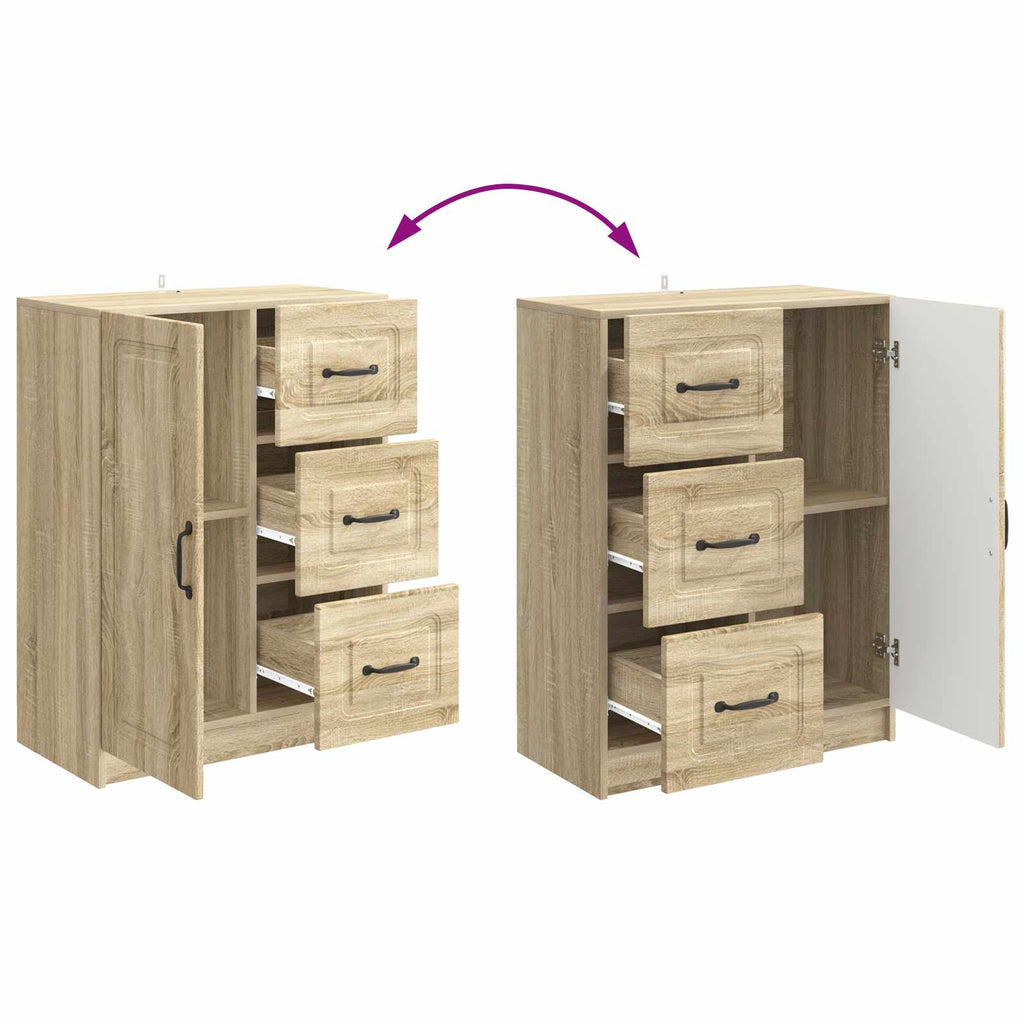 vidaXL Bufet dąb Sonoma 66 x 34,5 x 87 cm Drewno inżynieryjne