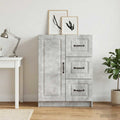 vidaXL Bufet Betonowy szary 66 x 34,5 x 87 cm Drewno inżynieryjne