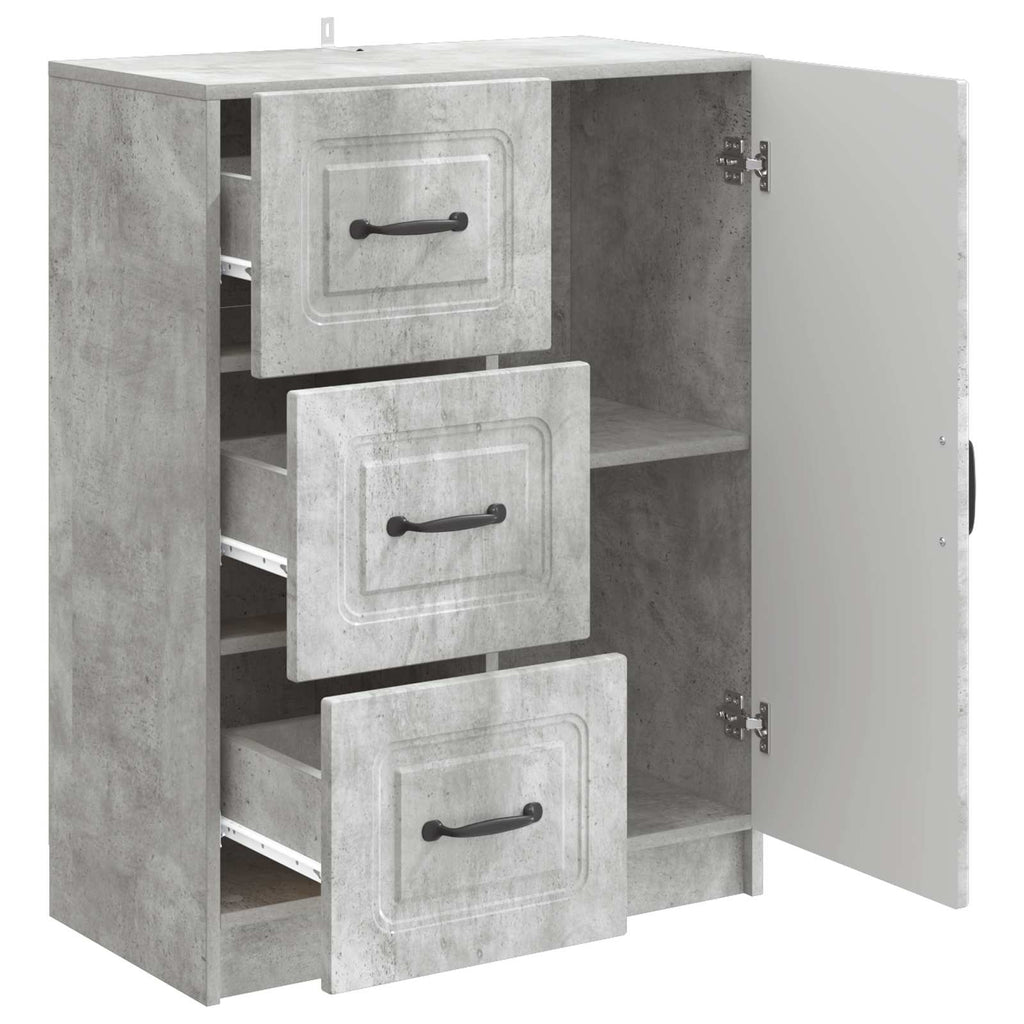vidaXL Bufet Betonowy szary 66 x 34,5 x 87 cm Drewno inżynieryjne