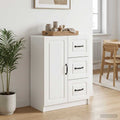 vidaXL Bufet Biały wysoki połysk 66 x 34,5 x 87 cm Drewno inżynieryjne