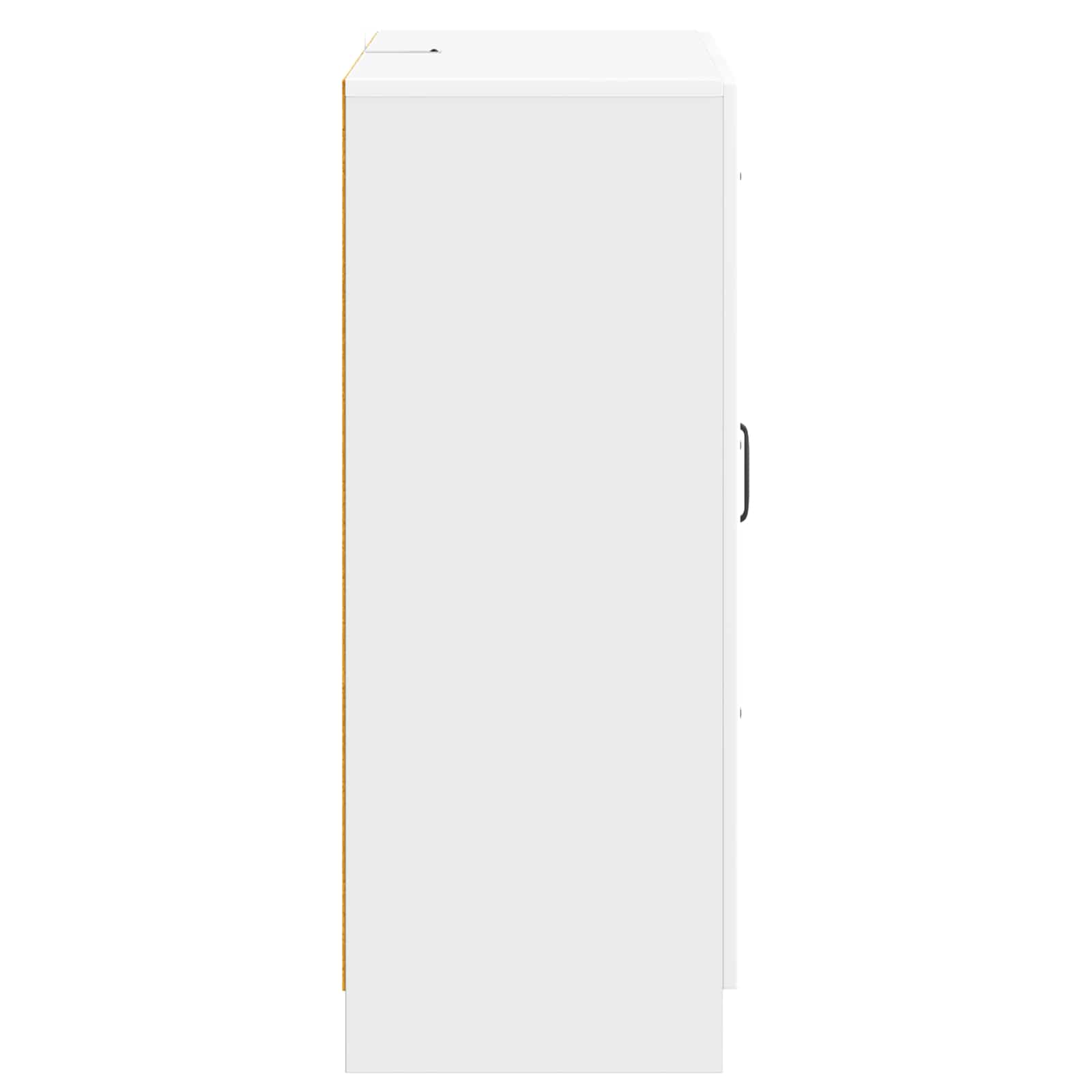 vidaXL Bufet Biały wysoki połysk 66 x 34,5 x 87 cm Drewno inżynieryjne