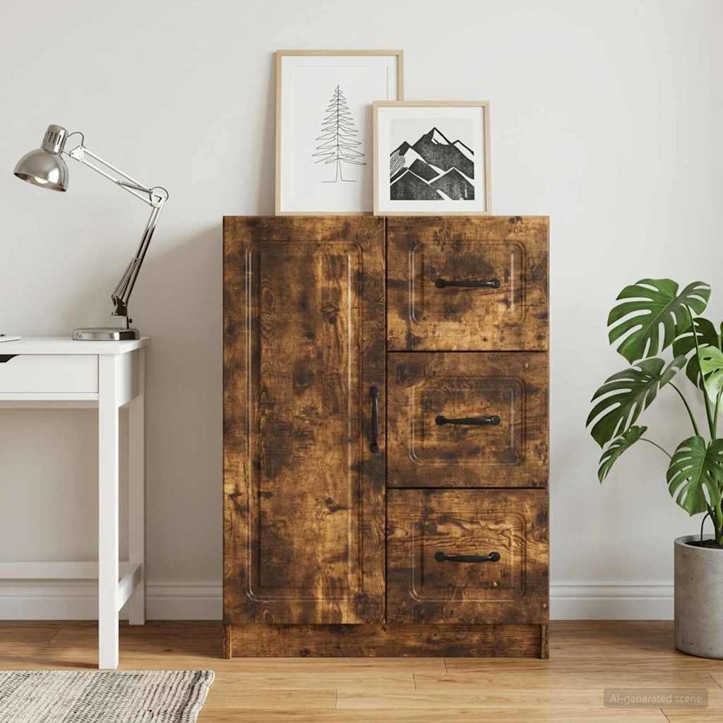 vidaXL Bufet Dąb wędzony 66 x 34,5 x 87 cm Drewno inżynieryjne