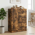 vidaXL Bufet Dąb wędzony 66 x 34,5 x 87 cm Drewno inżynieryjne