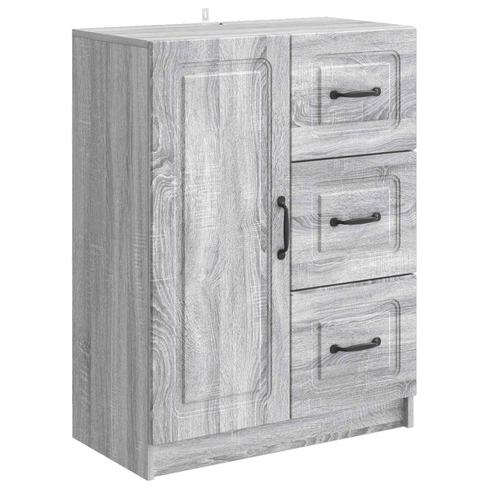 vidaXL Bufet Szary Sonoma 66 x 34,5 x 87 cm Drewno inżynieryjne