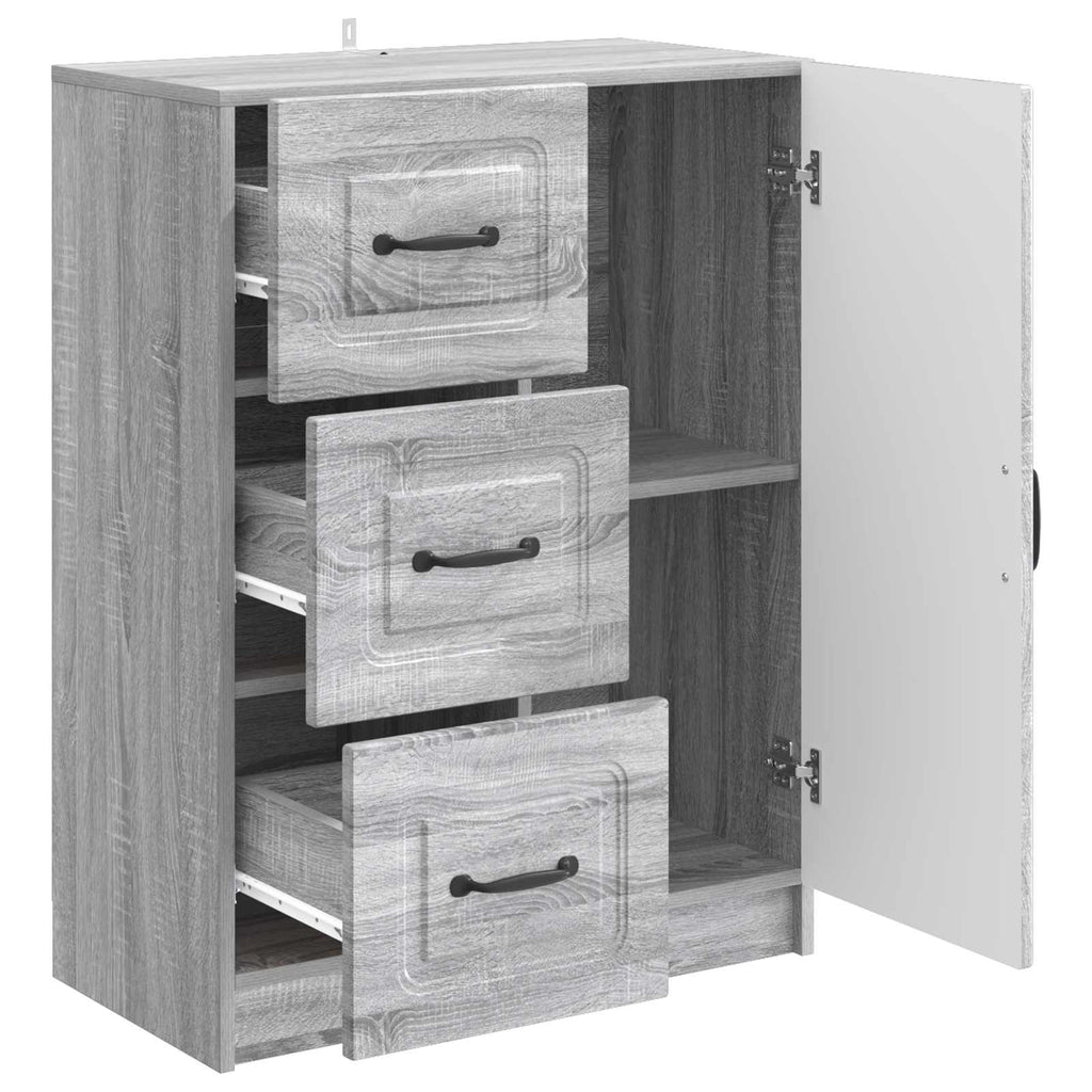vidaXL Bufet Szary Sonoma 66 x 34,5 x 87 cm Drewno inżynieryjne