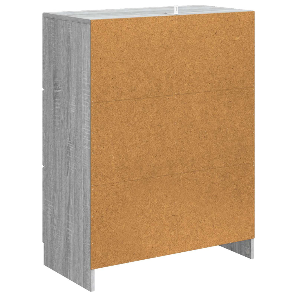 vidaXL Bufet Szary Sonoma 66 x 34,5 x 87 cm Drewno inżynieryjne