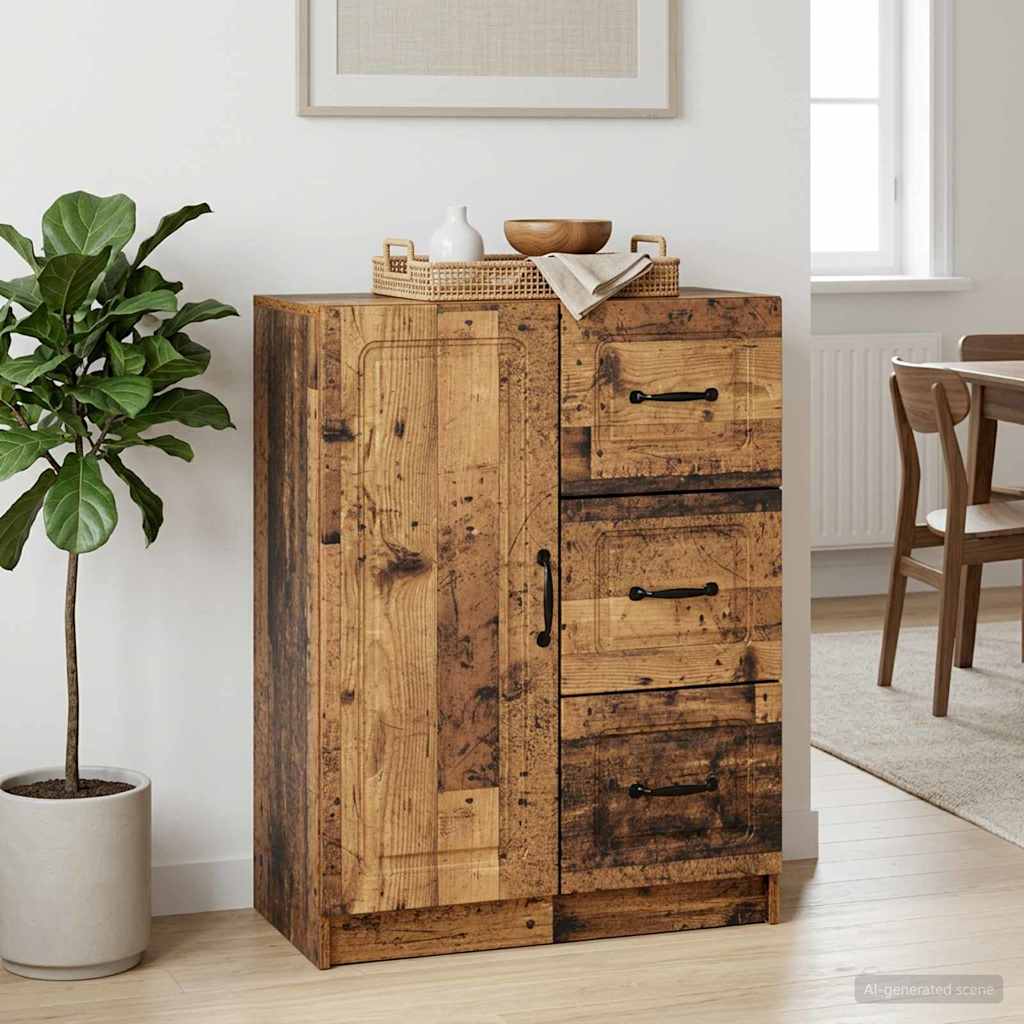 vidaXL Bufet Stare drewno 66 x 34,5 x 87 cm Drewno inżynieryjne