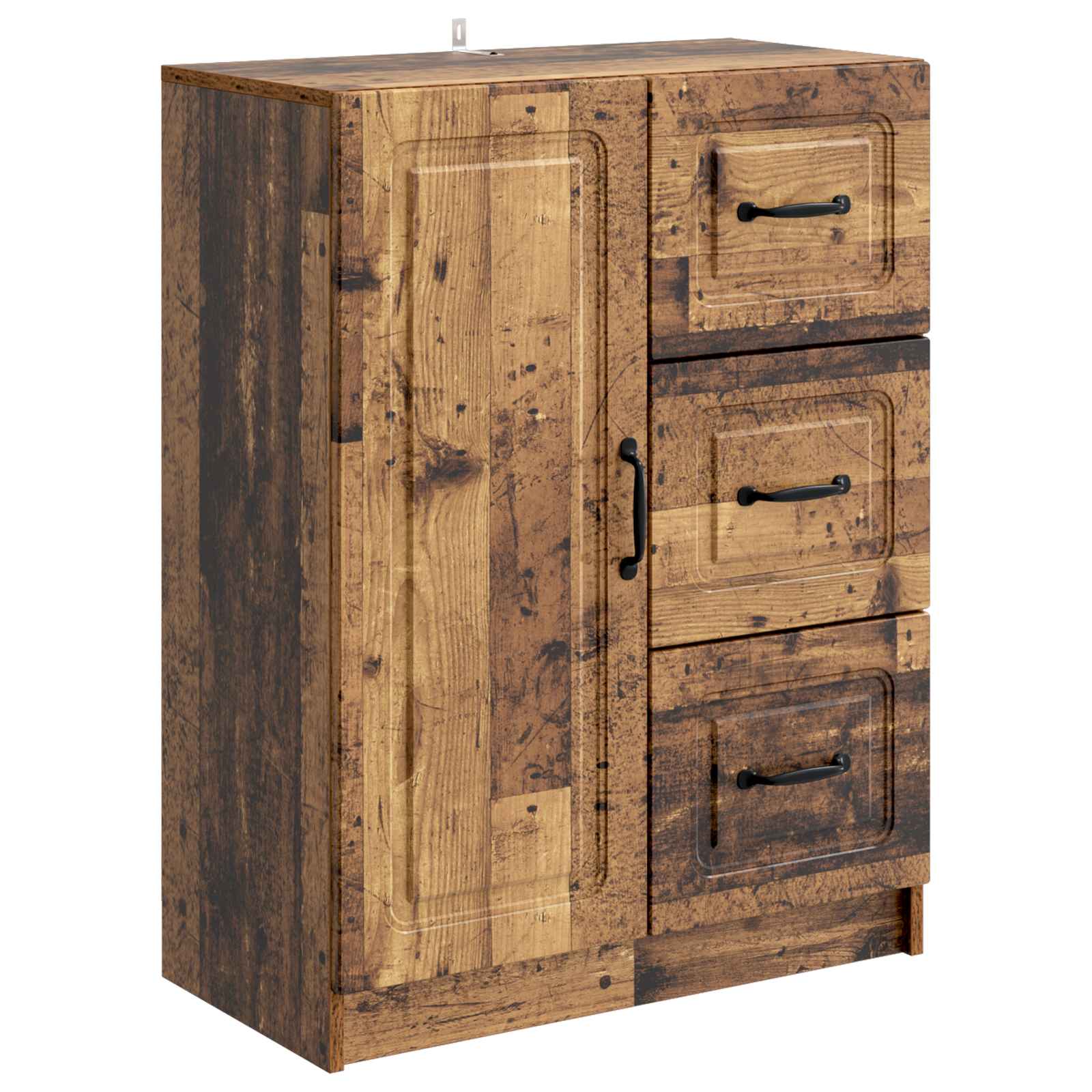 vidaXL Bufet Stare drewno 66 x 34,5 x 87 cm Drewno inżynieryjne