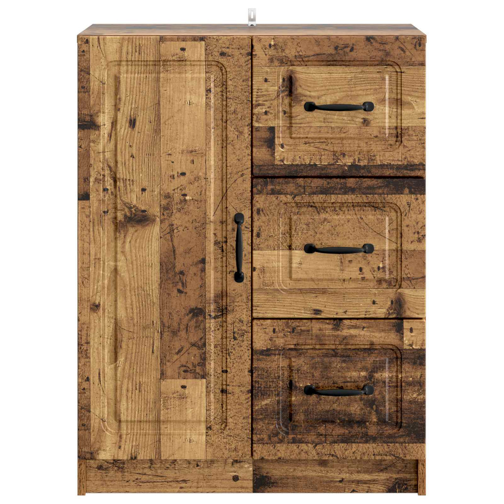 vidaXL Bufet Stare drewno 66 x 34,5 x 87 cm Drewno inżynieryjne