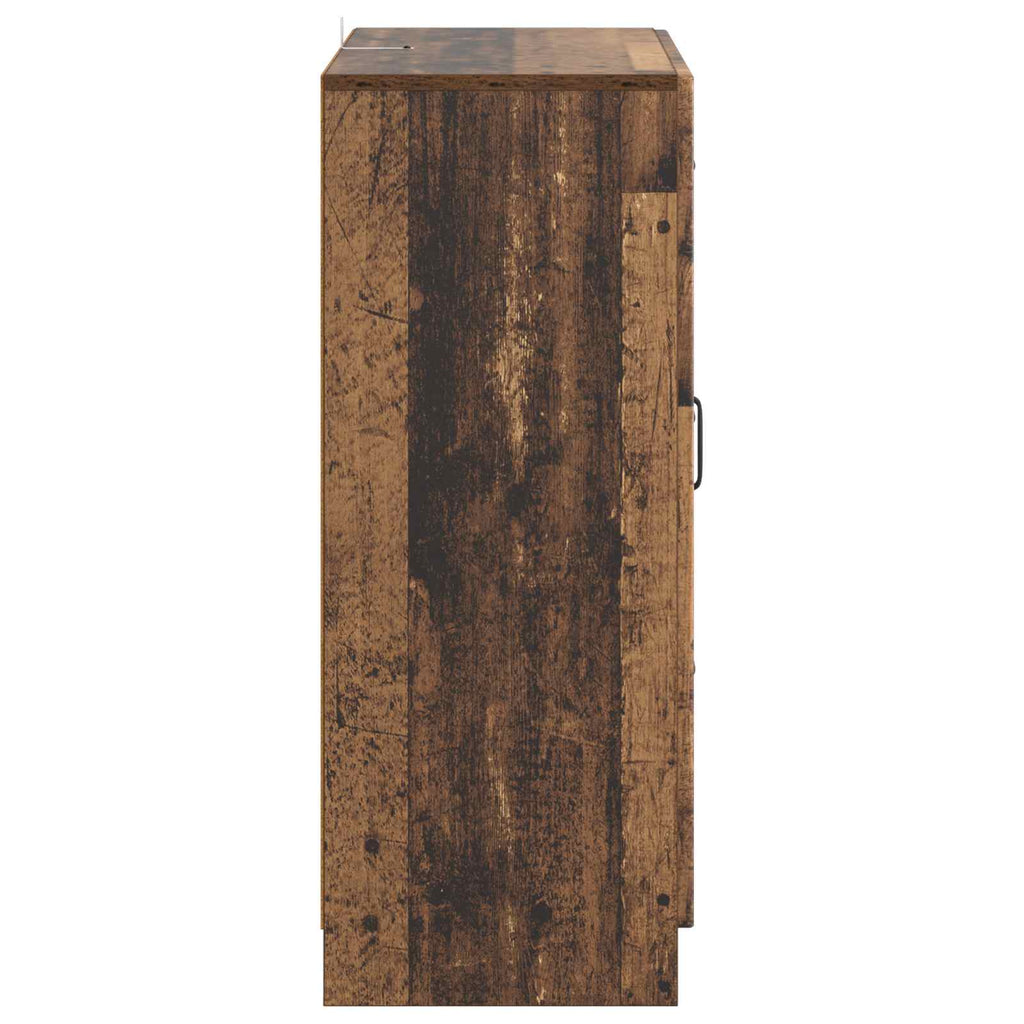 vidaXL Bufet Stare drewno 66 x 34,5 x 87 cm Drewno inżynieryjne